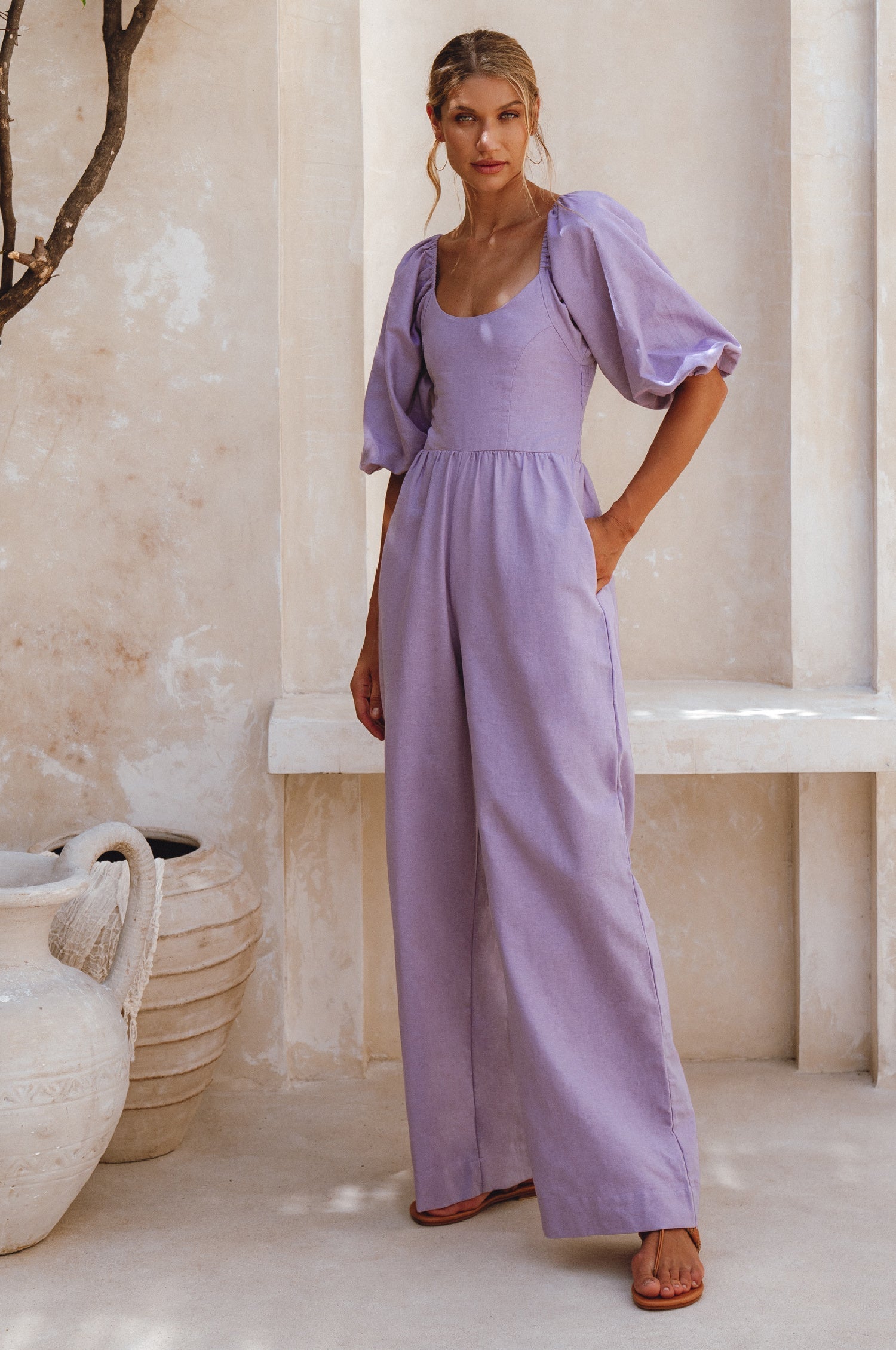 Heaven Bay Linen Jumpsuit-5