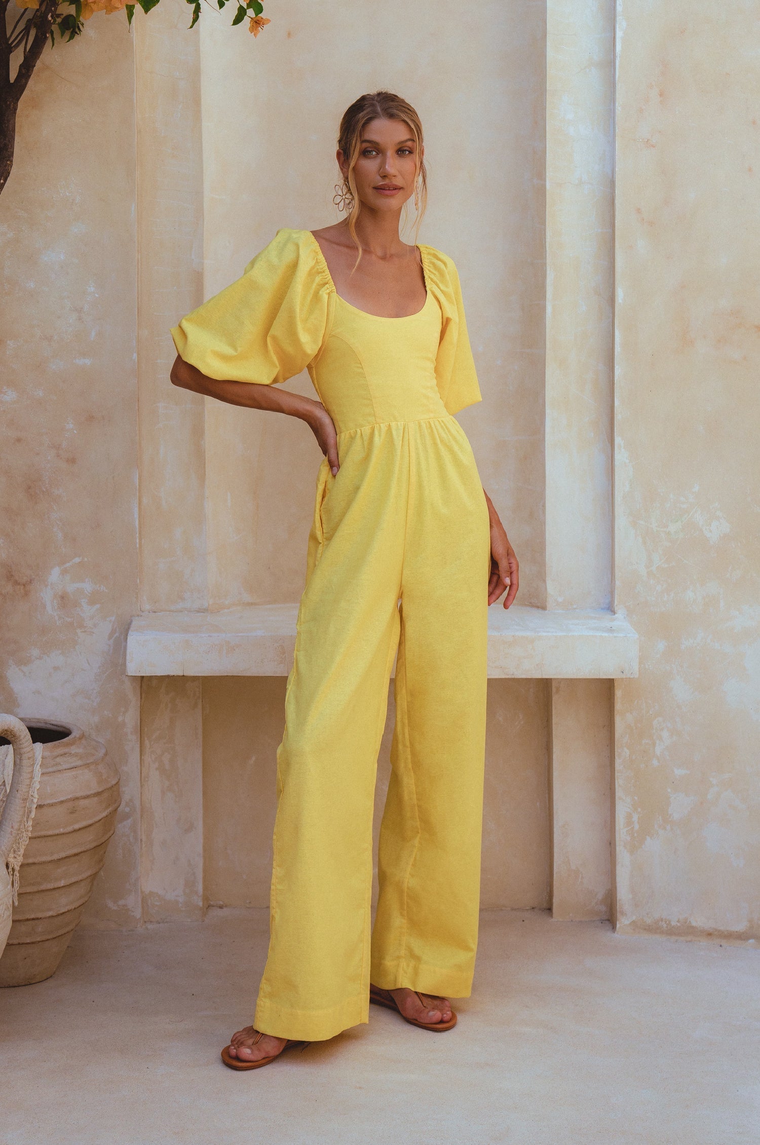 Heaven Bay Linen Jumpsuit-0